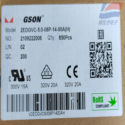Đầu nối phích cắm đa năng 2EDGK-5.0-08P-14-00A (H) Khối đầu cuối cắm được