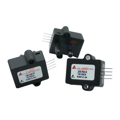 Cảm biến áp suất gắn bảng 100 PSI-D-4V-ASCX, chênh lệch, dụng cụ y tế