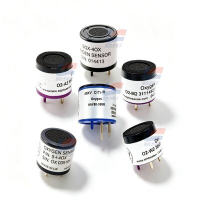 YJJ O2-W2 Bộ cảm biến oxy điện hóa học 0-30%Vol cho mô-đun phát hiện khí trong không gian kín