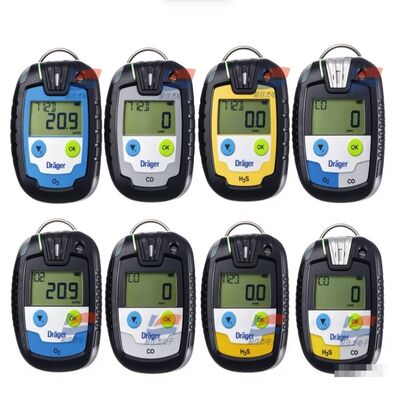 Máy dò khí đơn YJJ PAC 8500 CO/H2S/O2 Màn hình khí cá nhân di động IP68