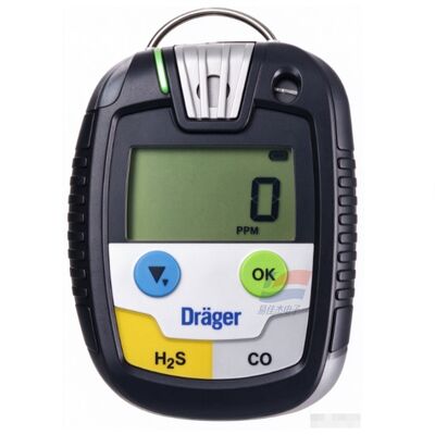 Máy dò khí đơn YJJ PAC 8500 CO/H2S/O2 Màn hình khí cá nhân di động IP68